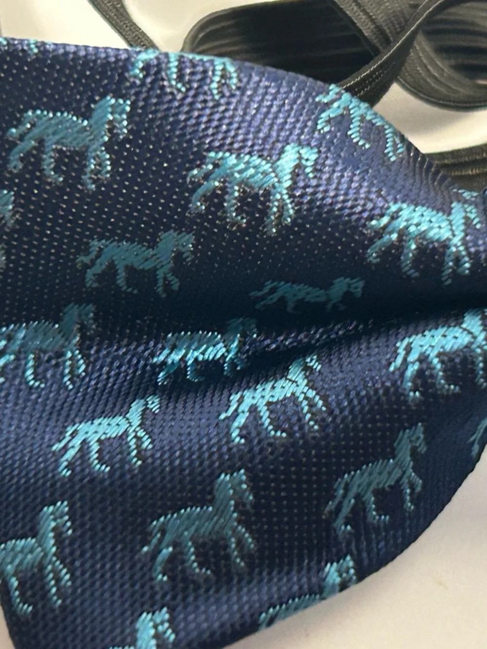 Source Unknown Kids Bow Tie Set - Navy, Royal Blue & Black with Animal Motif